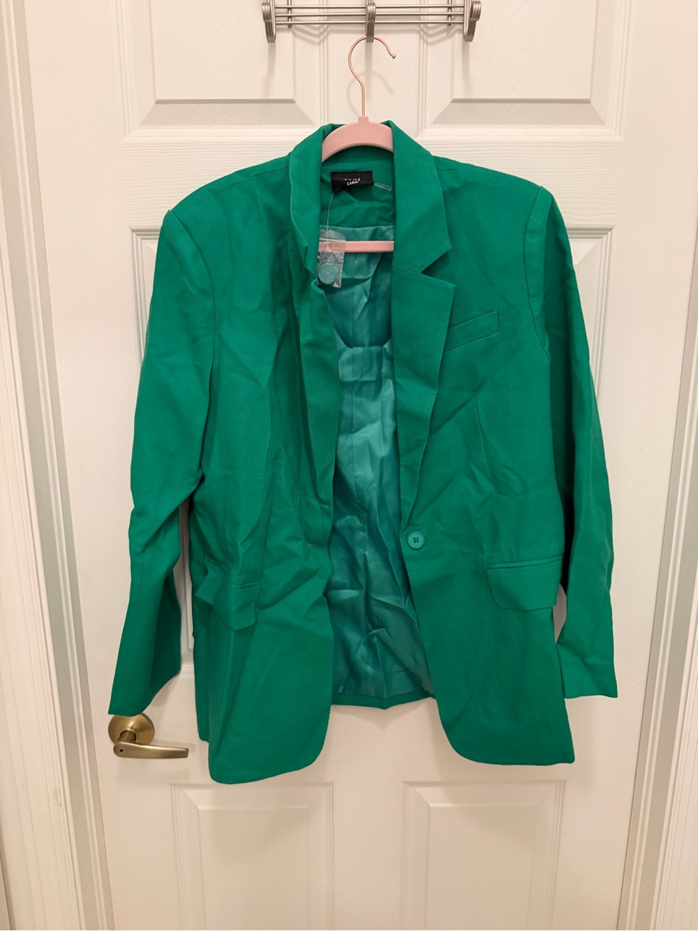 Vici Emerald Green Single-Button Blazer